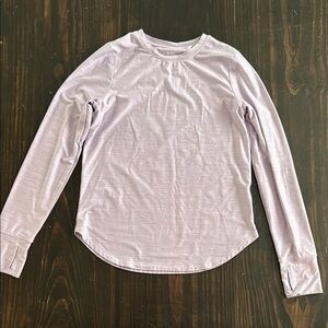 DSG Lavender Long Sleeve Top with thumb slots. Youth M (10-12) New without tags